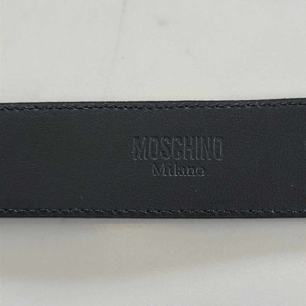 Moschino Black & Gold Belt 39” - Picture 4 of 5